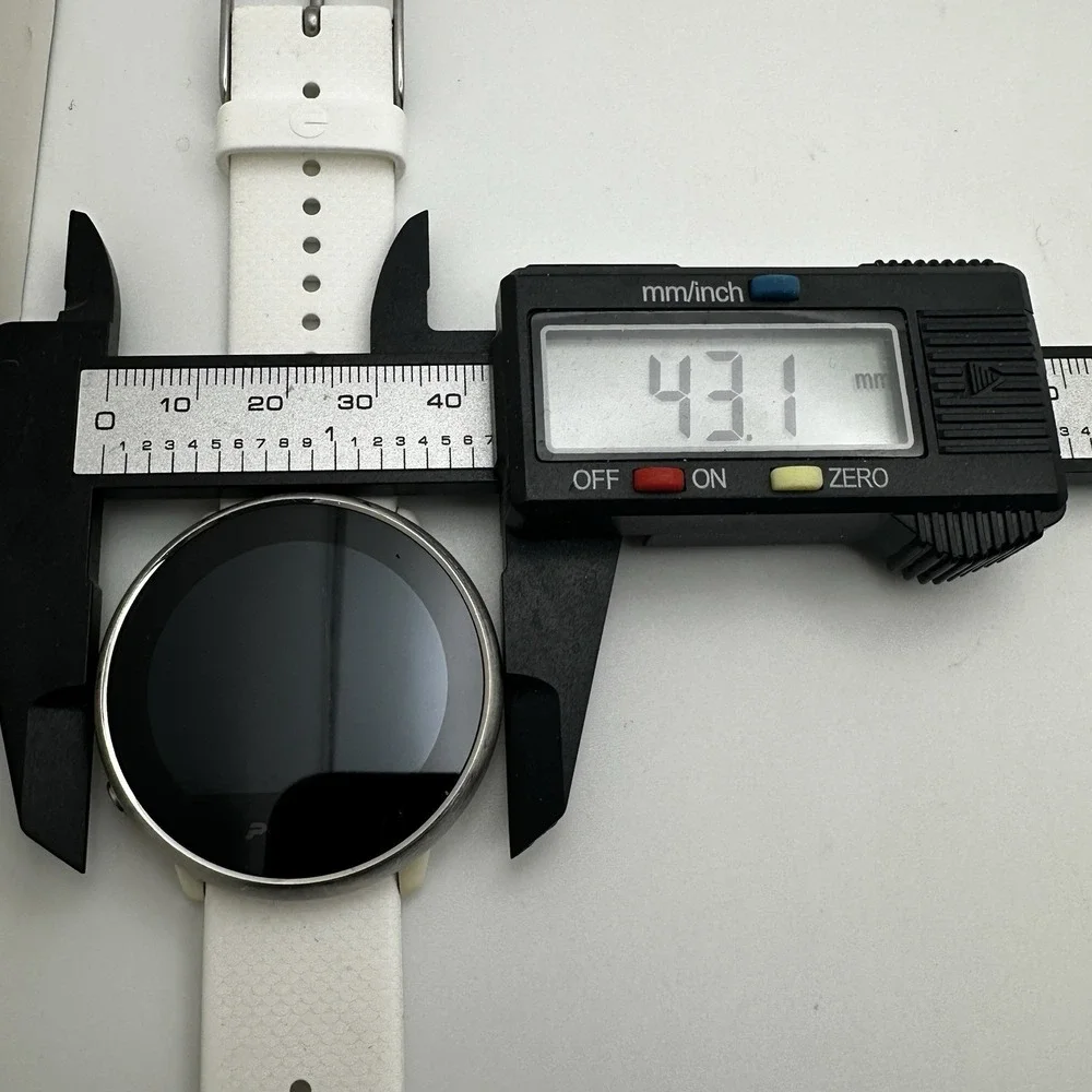 Polar‎ Ignite Gen 1 GPS Fitness Smartwatch White HR Monitor 43mm Tested